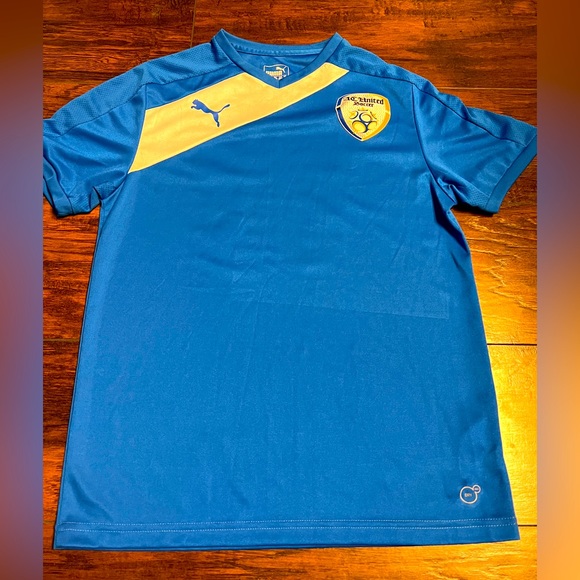 Puma Shirts Puma Ac United Soccer Jersey Men Size Medium Bluewhite
